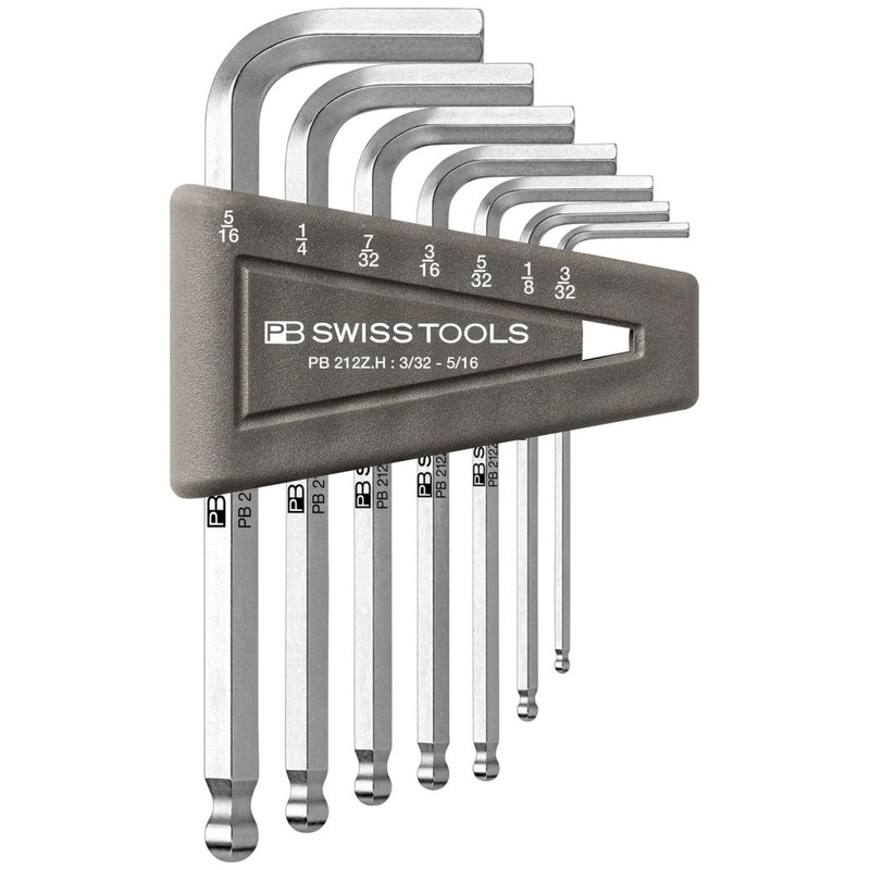 PB Swiss PB 212Z.H Key L - Wrenches with Ball Point, Set in a Practical Plastic Holder