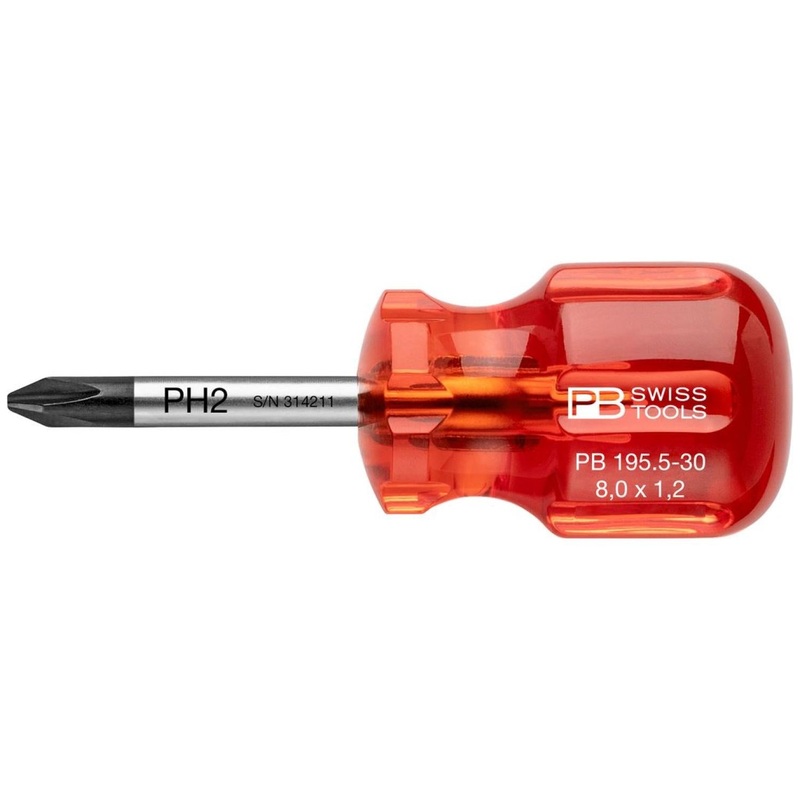 PB Swiss Tools PB 195.2-40 Phillips Classic Stubby screwdrivers PH2 x 40 mm