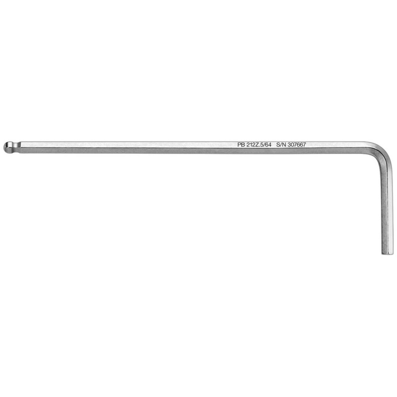 PB Swiss Tools PB 212Z.5/64 Hex Key L-Wrenches with Ball Point