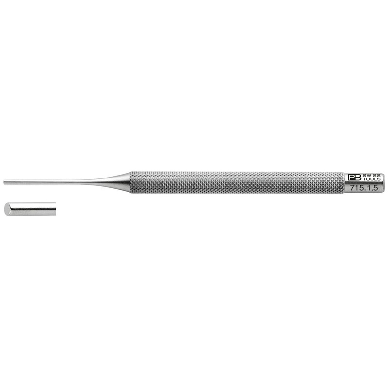 PB Swiss Tools PB 715.1,5 Safety pin punch, drift punch, knurled, 1.5 mm
