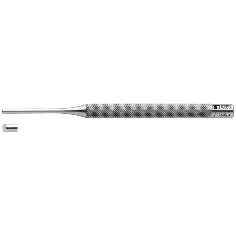 PB Swiss Tools PB 715.2,5 Safety pin punch, drift punch, knurled, 2.5 mm