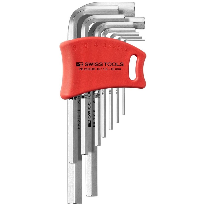 PB Swiss PB 210.DH-10 Key L- Wrenches, Set in a Compact Plastic Holder