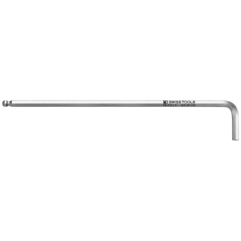 PB Swiss PB 212.L 5 Key L- Wrenches, Long, With Ball Point
