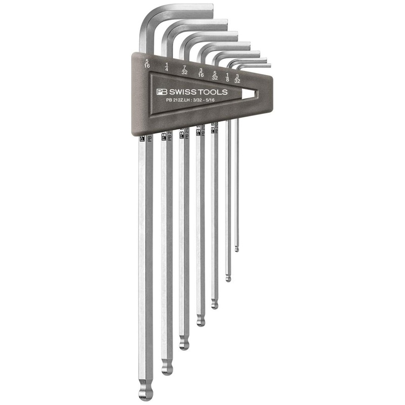 PB Swiss PB 212Z.LH Key L - Wrenches, Long, with Ball point, Set in a Practical Plastic Holder