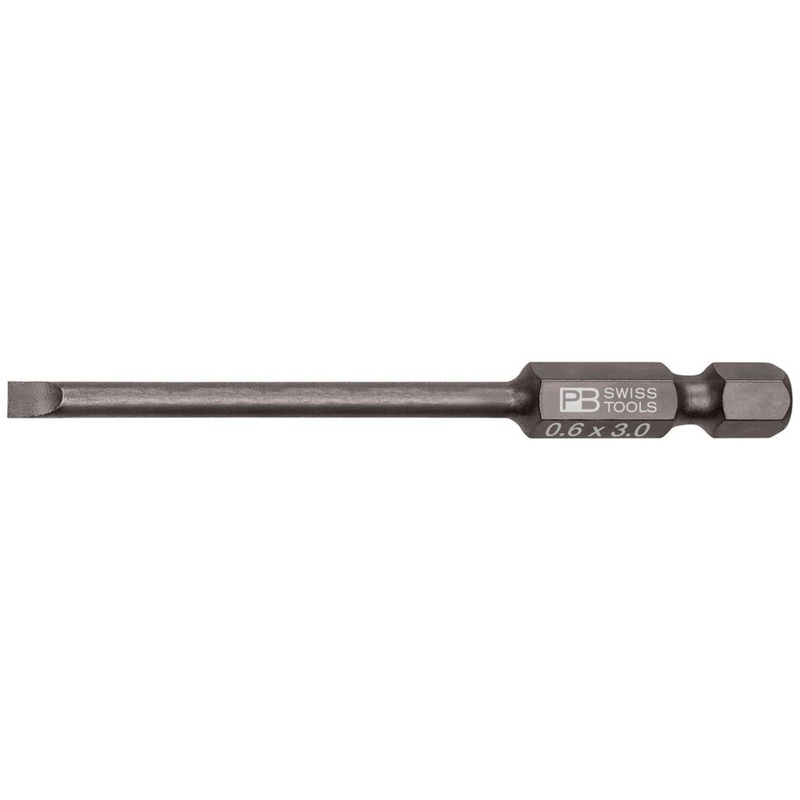 PB Swiss PB E6.106/1 PrecisionBit, Design E 6.3 (1/4 Inch), Long Blade, 3mm x 75mm