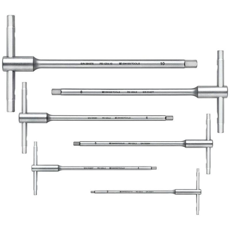PB Swiss Tools PB 1204.SET 10 Screwdriver Set, T-Handle, 6pcs