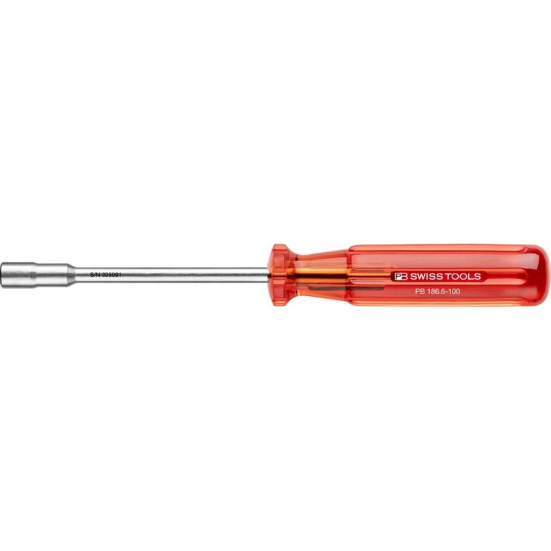 PB Swiss Tools PB 186.6-100 Classic Universal Bit Holder, for PrecisionBits C 6.3 and/or E 6.3 (1/4)
