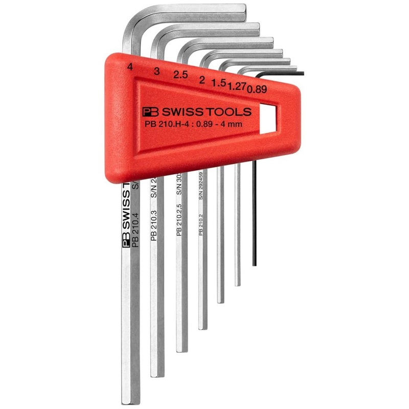 PB Swiss Tools PB 210.H-4 Key L-wrenches, set in a practical plastic holder