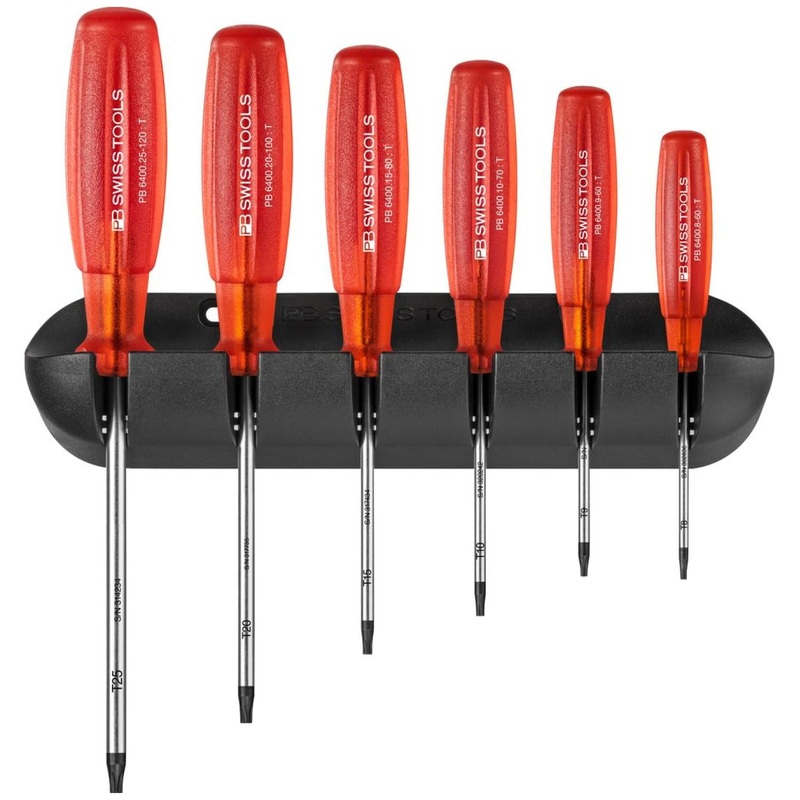 PB Swiss Tools PB 6440 Multicraft screwdrivers set with wall mount