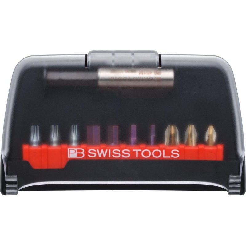 PB Swiss Tools PB C6.985 PrecisionBit, Design C 6.3 (1/4), Set in BitCase, with Belt-Clip