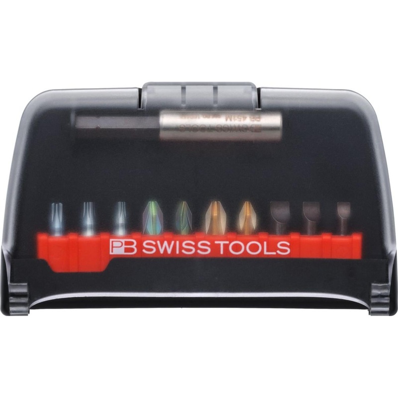 PB Swiss Tools PB C6.989 PrecisionBit, Design C 6.3 (1/4), Set in BitCase, with Belt-Clip