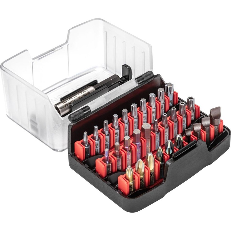 PB Swiss Tools PB C6.990 PrecisionBit, Design C 6.3 (1/4), Set in Practical BitBox