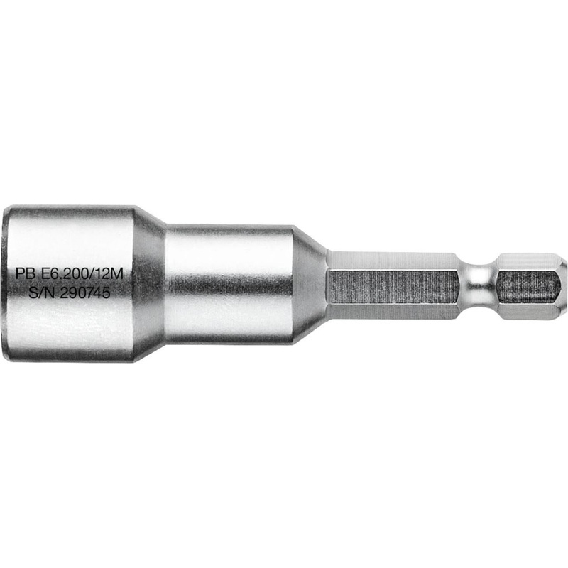 PB Swiss Tools PB E6.200/12 M Socket Wrench Bit, Design E 6.3 (1/4), with Magnet