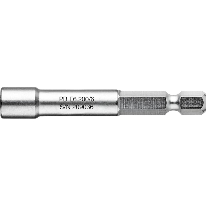 PB Swiss Tools PB E6.200/6 Socket Wrench Bit, Design E 6.3 (1/4")