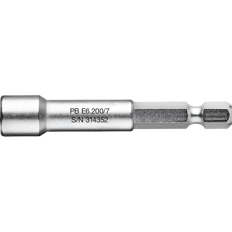 PB Swiss Tools PB E6.200/7 Socket Wrench Bit, Design E 6.3 (1/4")