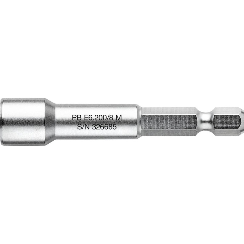 PB Swiss Tools PB E6.200/8 M Socket Wrench Bit, Design E 6.3 (1/4), with Magnet