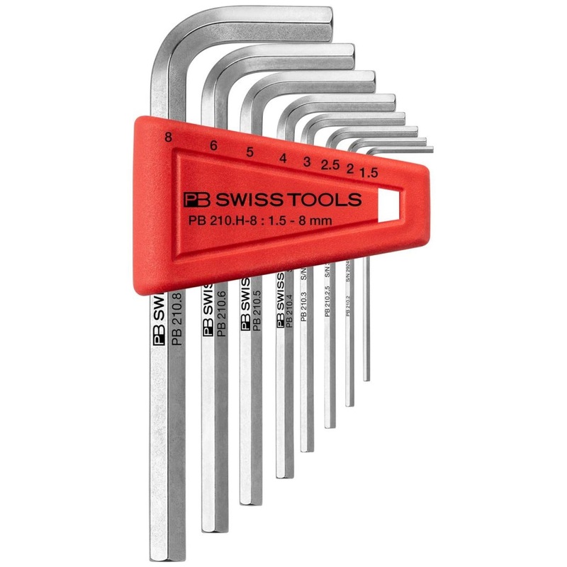 PB Swiss PB 210.H-8 Key L- Wrenches, Set in a Practical Plastic Holder