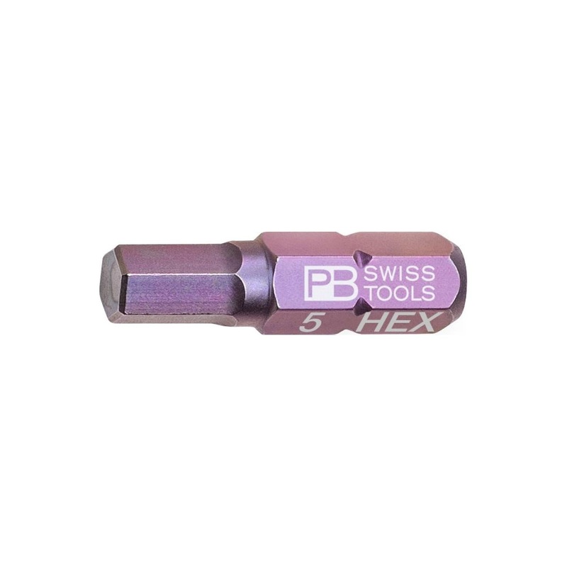PB Swiss PB C6.210/5 PrecisionBit, Design C 6.3 (1/4 Inch), 5mm x 25mm