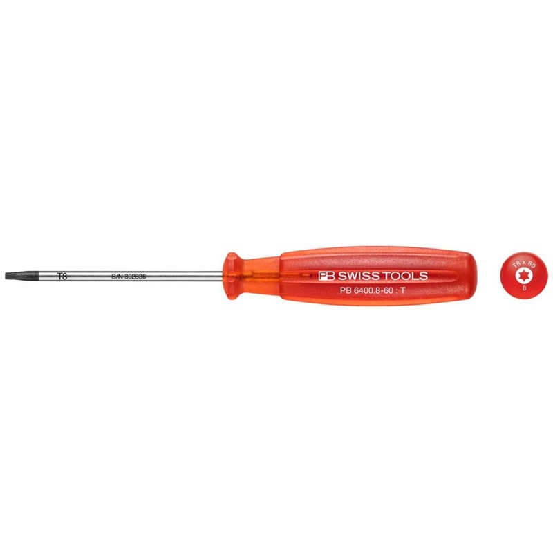 PB Swiss Tools PB 6400.8-60 Multicraft Screwdrivers,TORX - T8