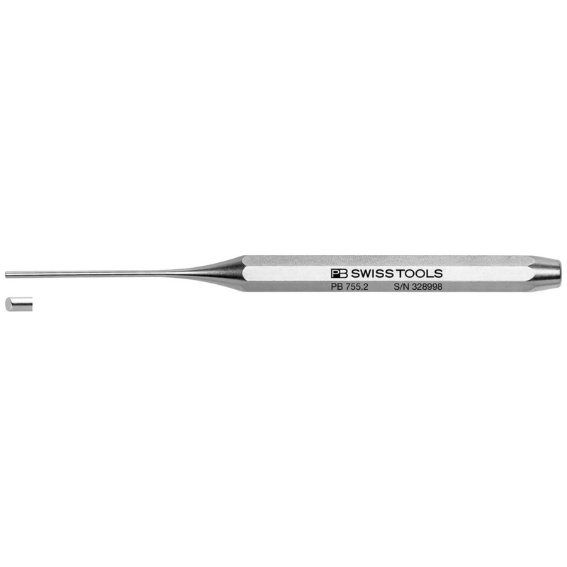 PB Swiss Tools PB 755.2 Parallel Pin Punches, Octagonal, 2 mm