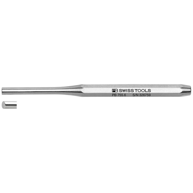 PB Swiss Tools PB 755.6 Parallel Pin Punches, Octagonal, 6 mm