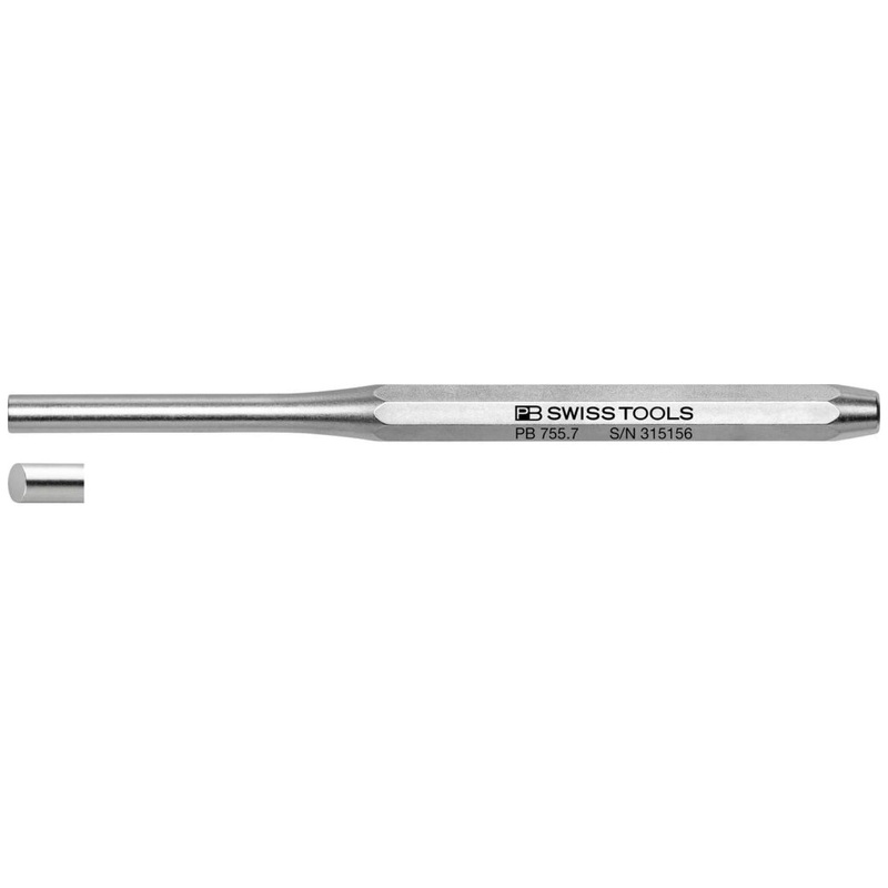 PB Swiss Tools PB 755.7 Parallel Pin Punches, Octagonal, 7 mm