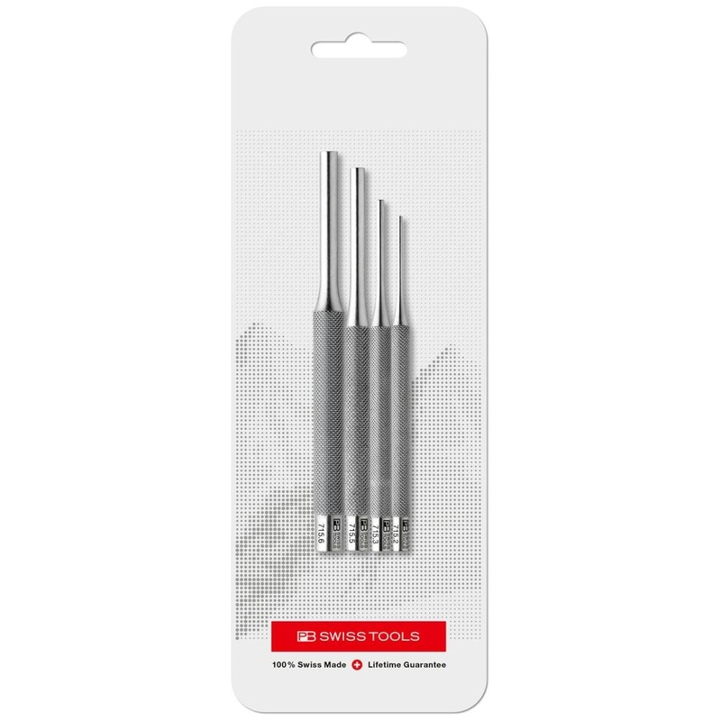 PB Swiss Tools PB 873.CN Pin Punch Set, 4 Pieces
