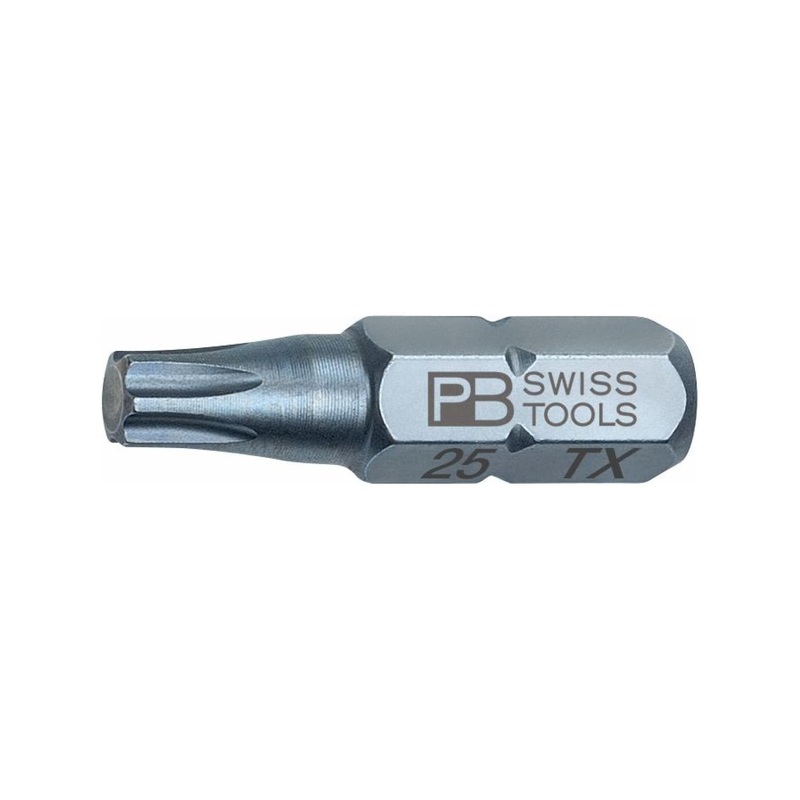PB Swiss Tools PB C6.400/25 PrecisionBit, Design C6 1/4" Bits, TORX - T25