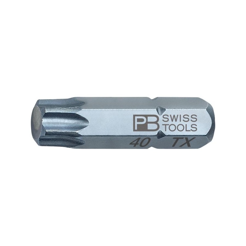 PB Swiss Tools PB C6.400/40 PrecisionBit, Design C6 1/4" Bits, TORX - T40
