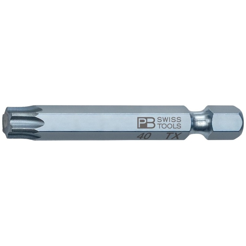 PB Swiss Tools PB E6.400/40-50 PrecisionBit, Design E6 1/4" Bits, TORX - T40