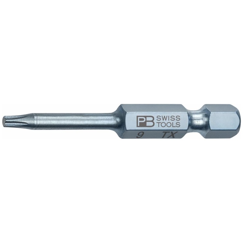 PB Swiss Tools PB E6.400/9-50 PrecisionBit, Design E6 1/4" Bits, TORX - T9