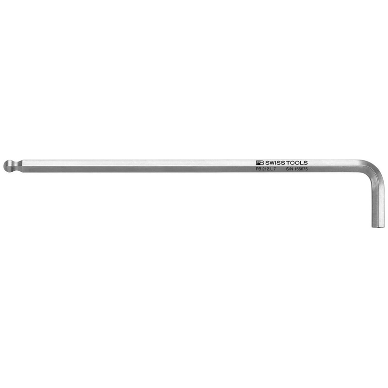 PB Swiss PB 212.L 7 Ballpoint key L- Wrenches, Long For Hexagon Socket Screws, 7 mm