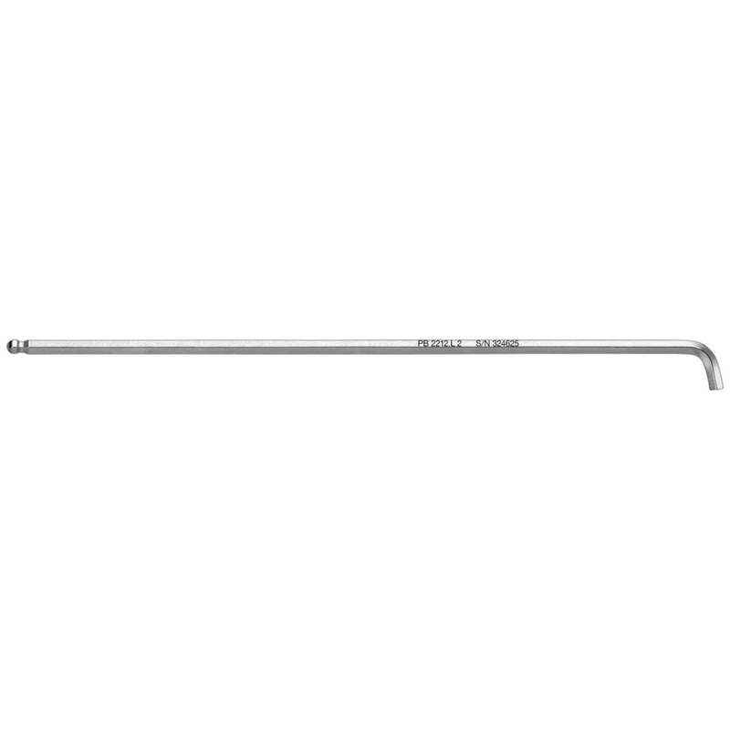 PB Swiss PB 2212.L 2 Hex Key L - Wrench Long  with Ball point  And With Short Key, 90 mm