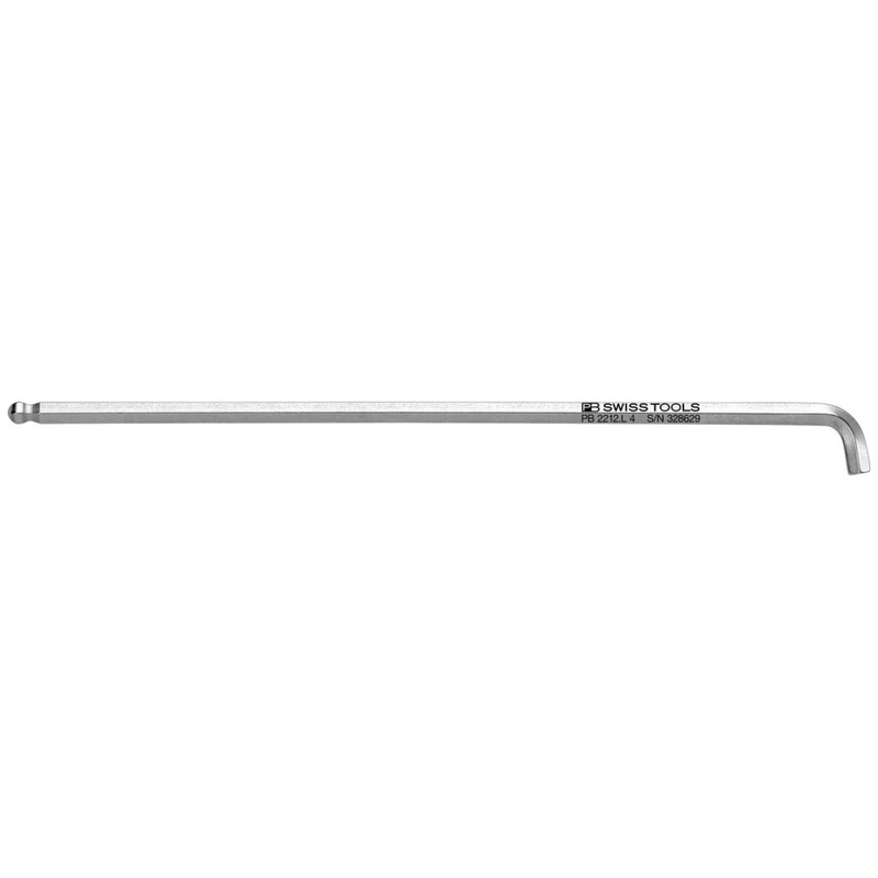 PB Swiss PB 2212.L 4 Hex Key L - Wrench Long  with Ball point  And With Short Key, 150 mm