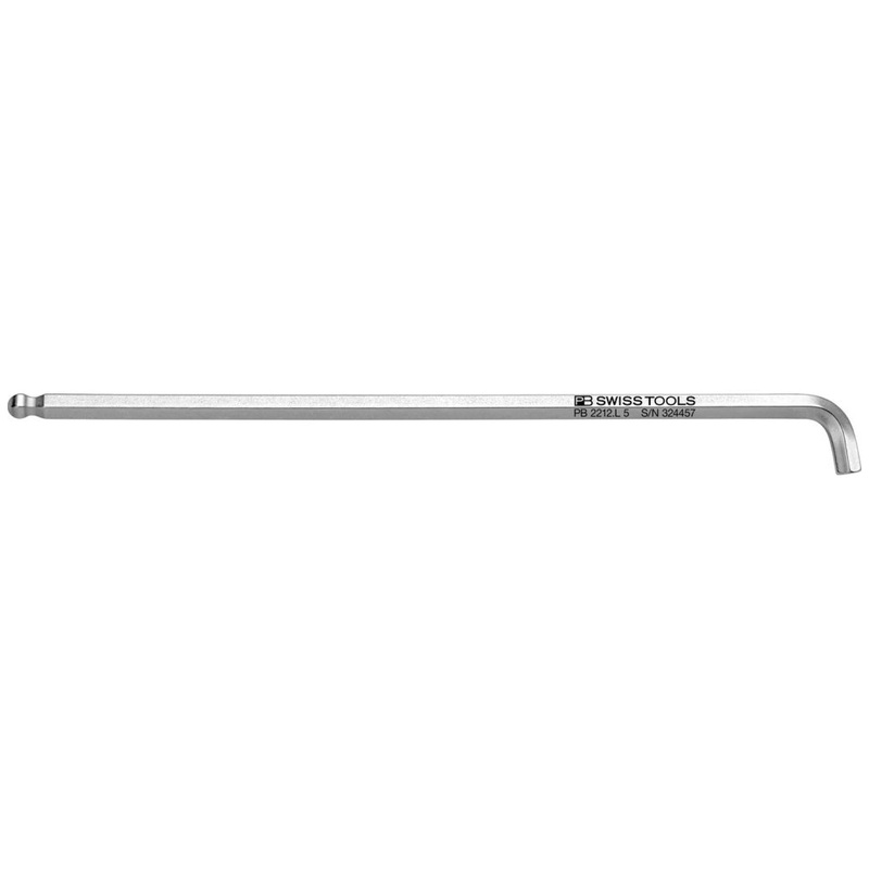 PB Swiss PB 2212.L 5 Hex Key L - Wrench Long  with Ball Point  And  With Short Key 165 mm