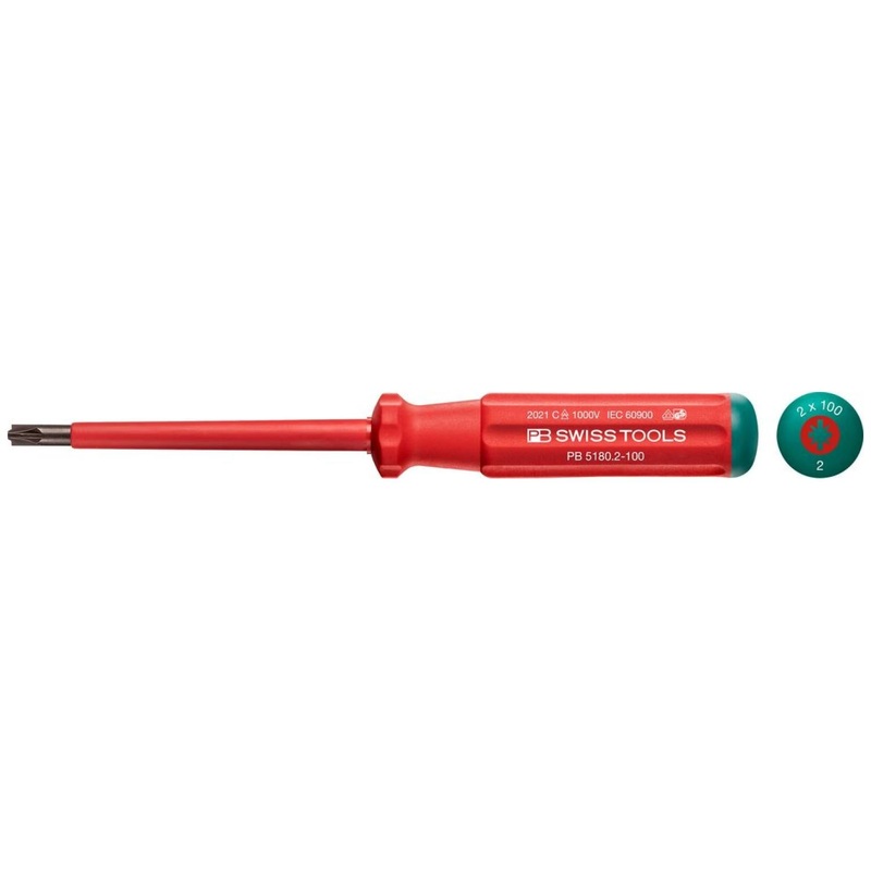 PB Swiss PB 5180.2-100 Screwdriver Pozidriv PZ2/SL 100 mm