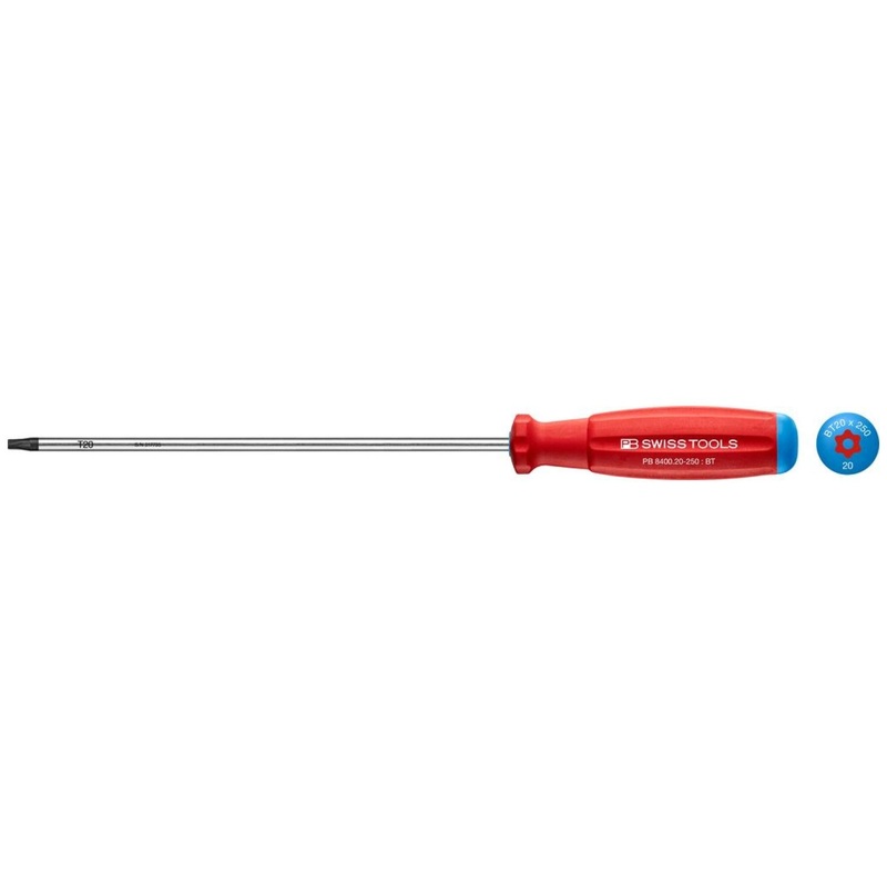 PB Swiss PB 8400.B 20-250 TORX Screwdriver Swiss Grip, T20, 250 mm