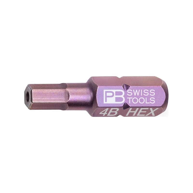 PB Swiss PB C6.210B/4 PrecisionBits C6,3 with External Hex 1/4 Inch with hole