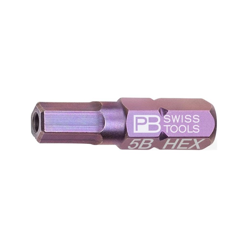 PB Swiss PB C6.210B/5 PrecisionBits C6,3 with External Hex 1/4 Inch with Hole
