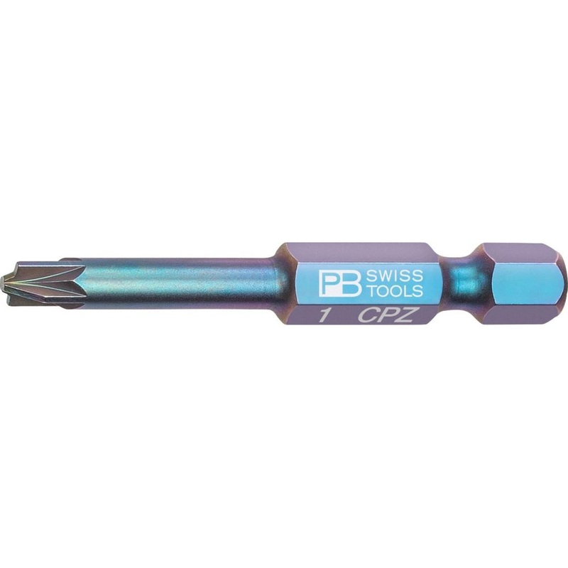 PB Swiss PB E6.180/1 PrecisionBits for Pozidriv/Slotted Combination Screws, PZ1