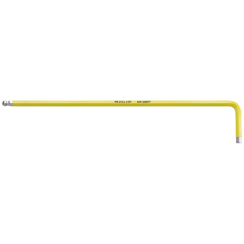 PB Swiss Tools PB 212.L 3 SY Hex Rainbow L-Key Long 3 mm, 125 mm