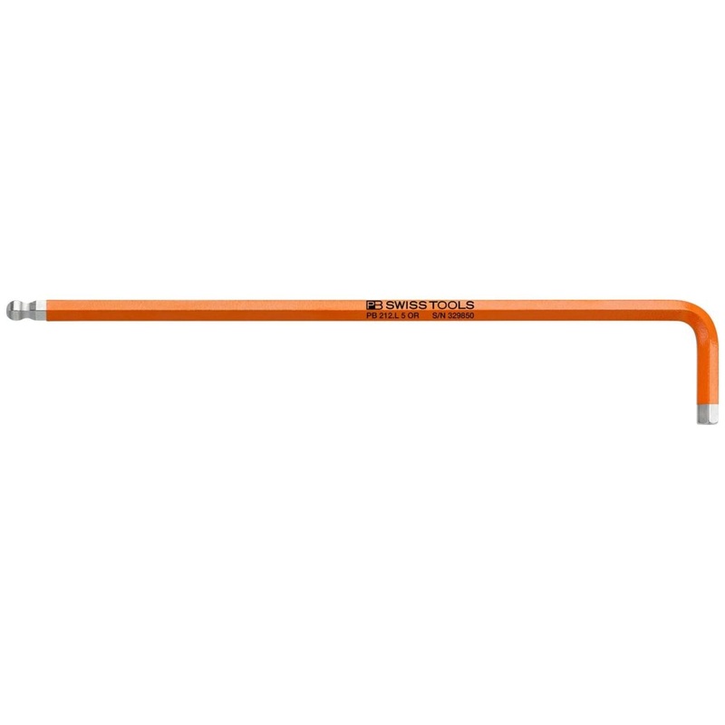 PB Swiss Tools PB 212.L 5 OR Hex Rainbow L-Key Long 5 mm, 165 mm