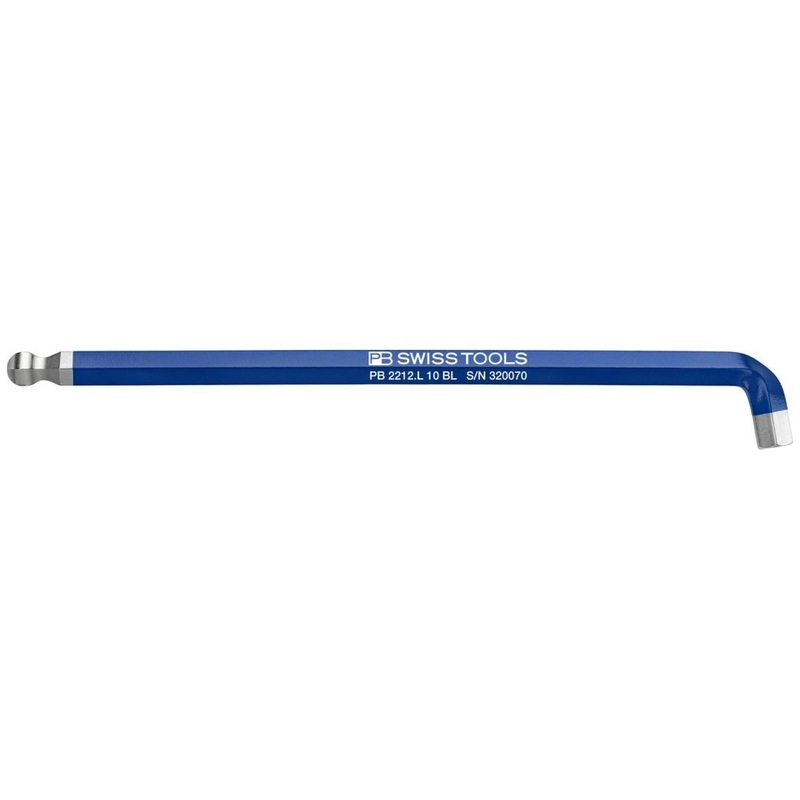 PB Swiss Tools PB 2212.L 10 BL Rainbow Key L-Wrenches Long, With Ball Point, 10 mm