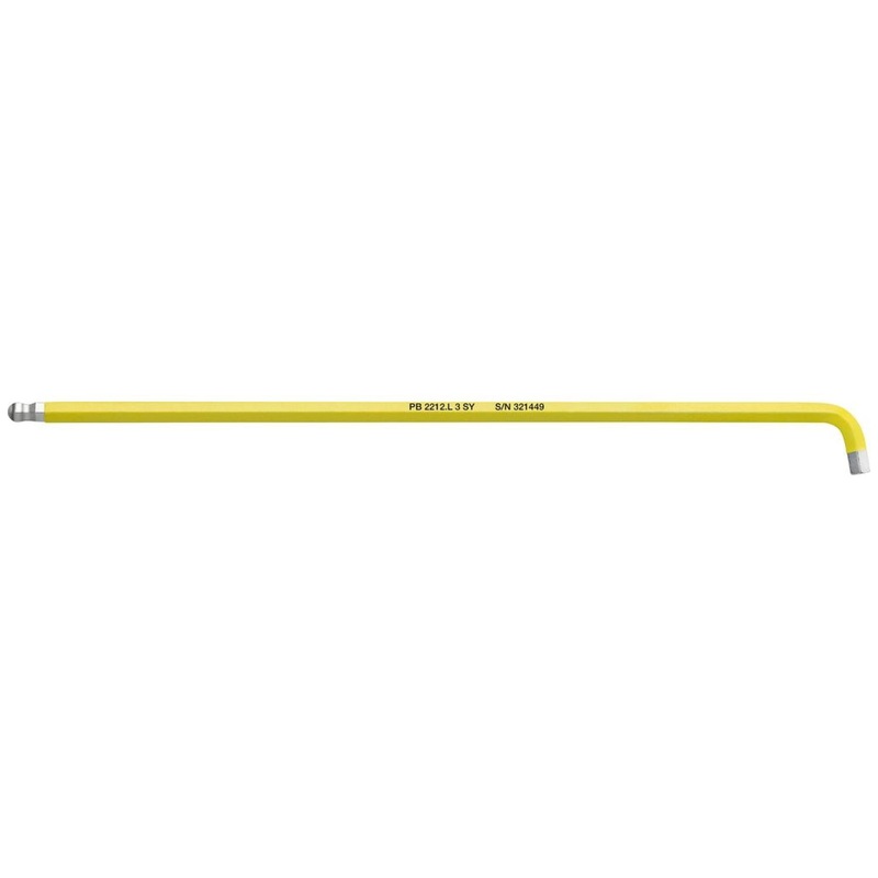 PB Swiss Tools PB 2212.L 3 SY Rainbow Key L-Wrenches Long, With Ball Point, 3 mm