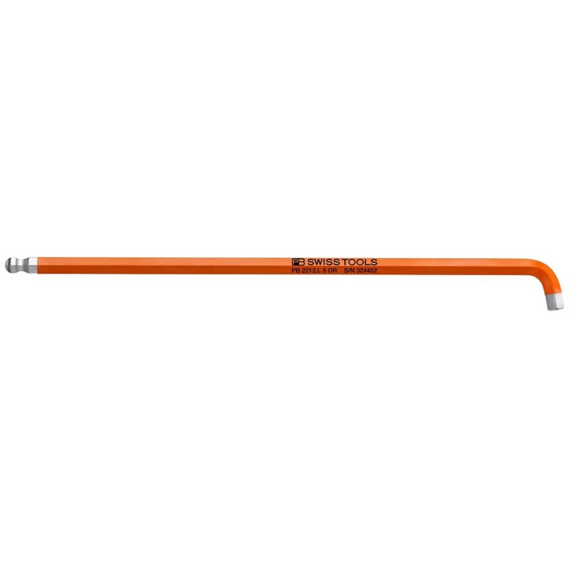 PB Swiss Tools PB 2212.L 5 OR Rainbow Key L-Wrenches Long, With Ball Point, 5 mm
