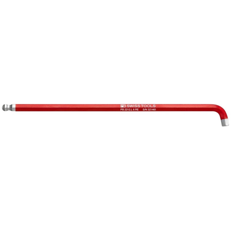 PB Swiss Tools PB 2212.L 6 RE Rainbow Key L-Wrenches Long, With Ball Point, 6 mm