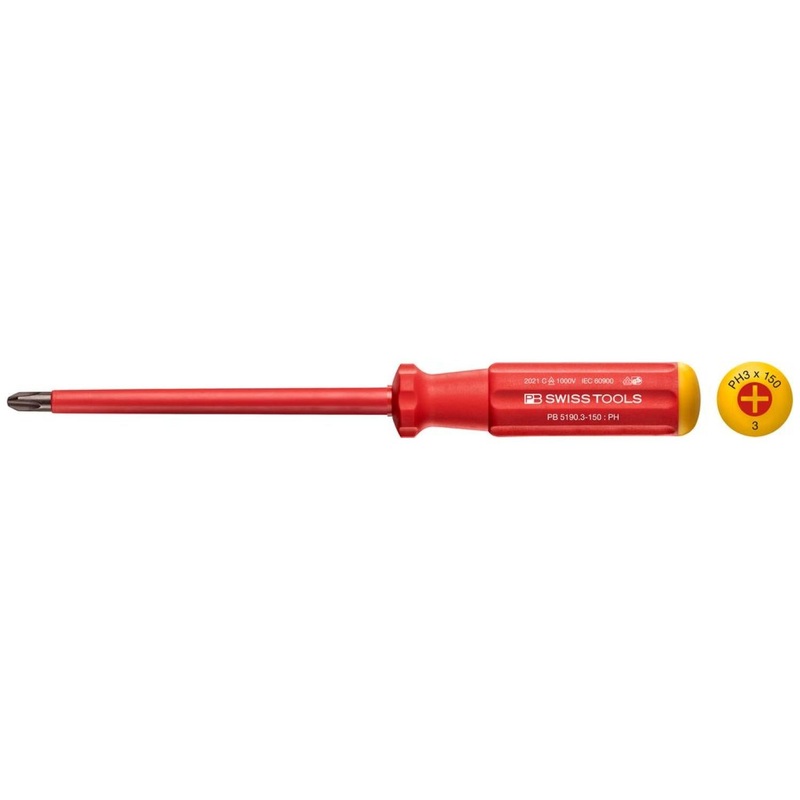 PB Swiss Tools PB 5190.3-150 Classic VDE Screwdriver Phillips Size PH3