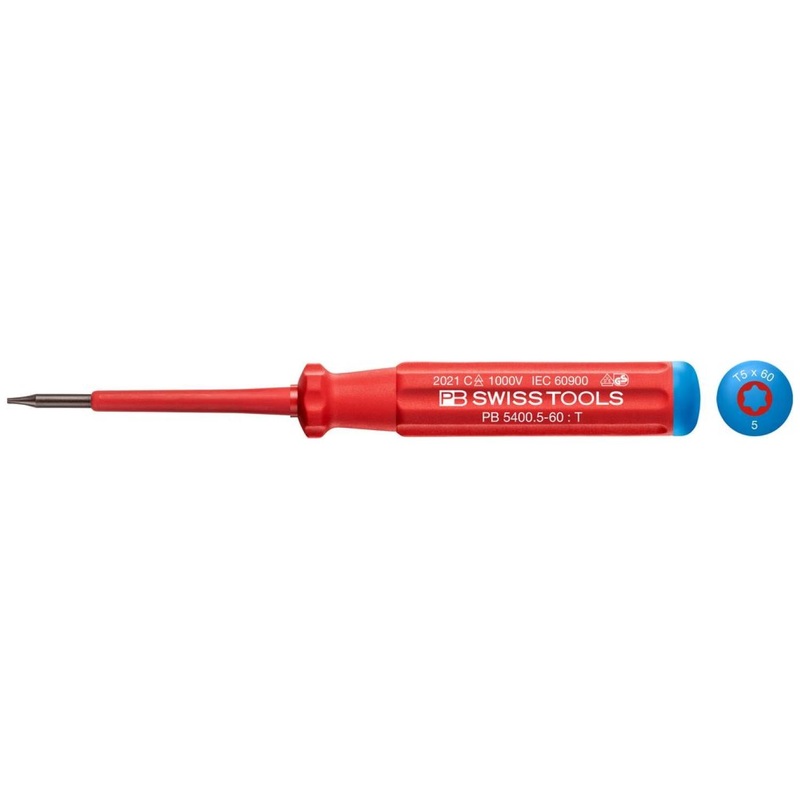PB Swiss Tools PB 5400.5-60 Classic VDE screwdriver, TORX , Size 5