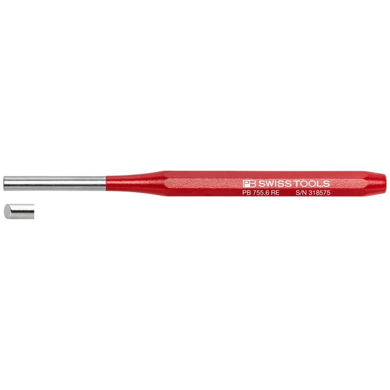 PB Swiss Tools PB 755.6 RE Rainbow Parallel Pin Punch, 6 mm