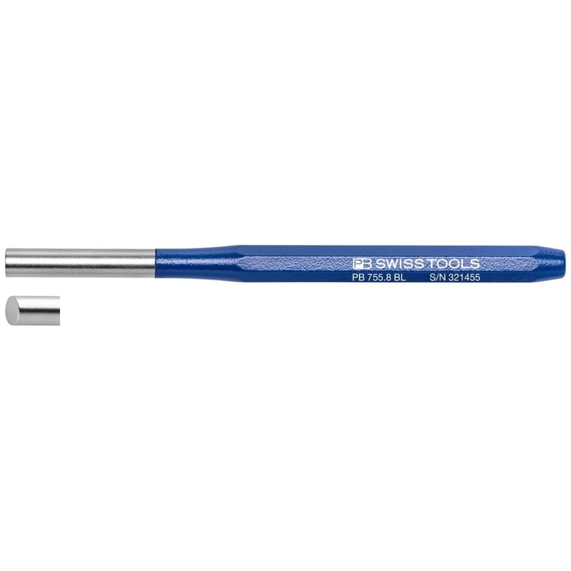 PB Swiss Tools PB 755.8 BL Rainbow Parallel Pin Punch, 8 mm